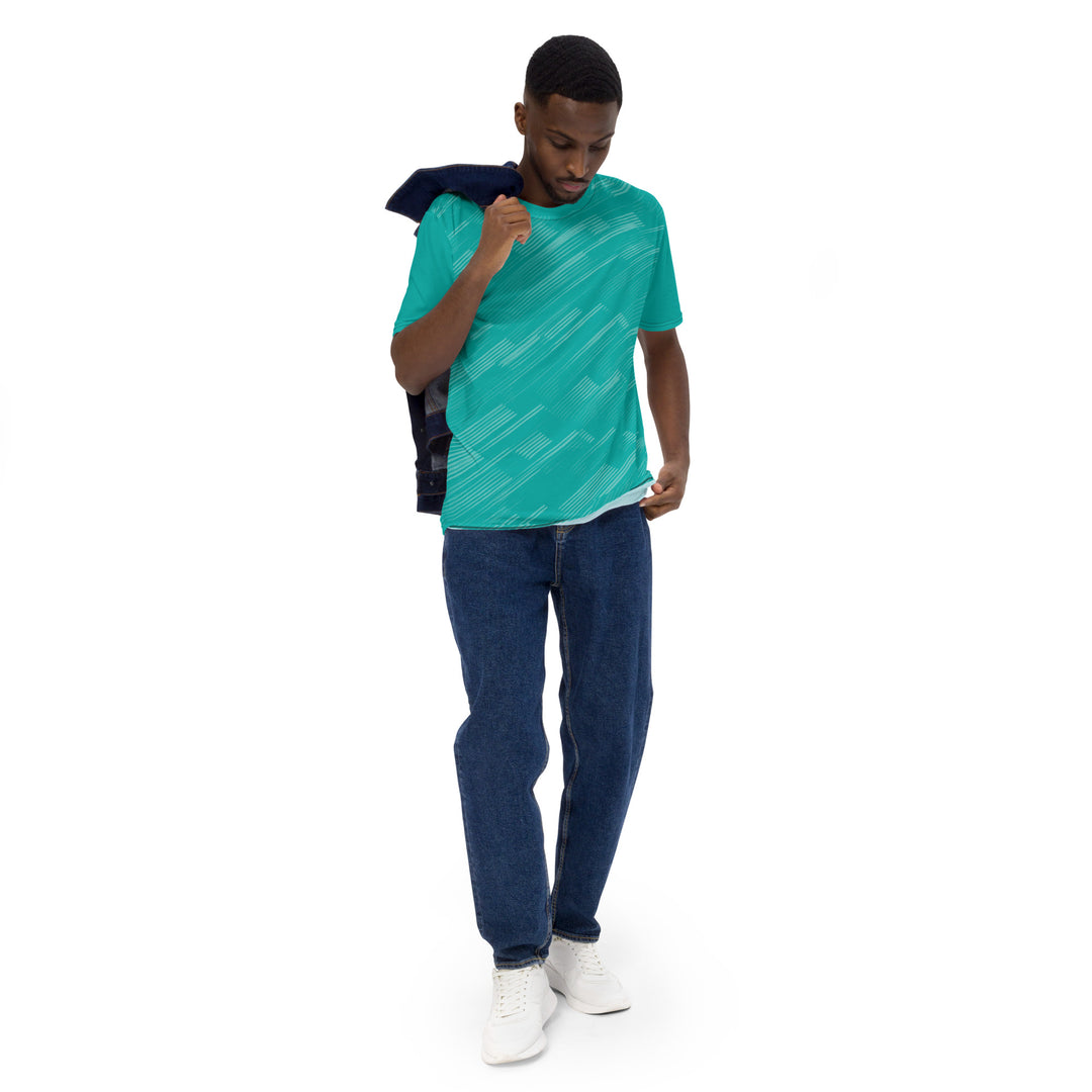 Premium Men's Jersey - Turquoise Ray