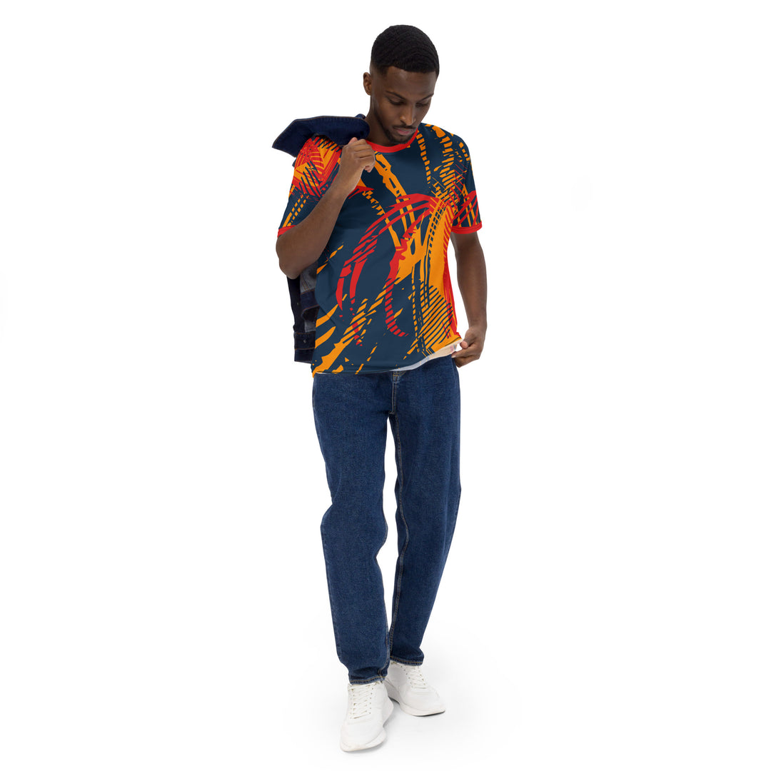 Premium Men's Jersey - Blue-Orange Throw