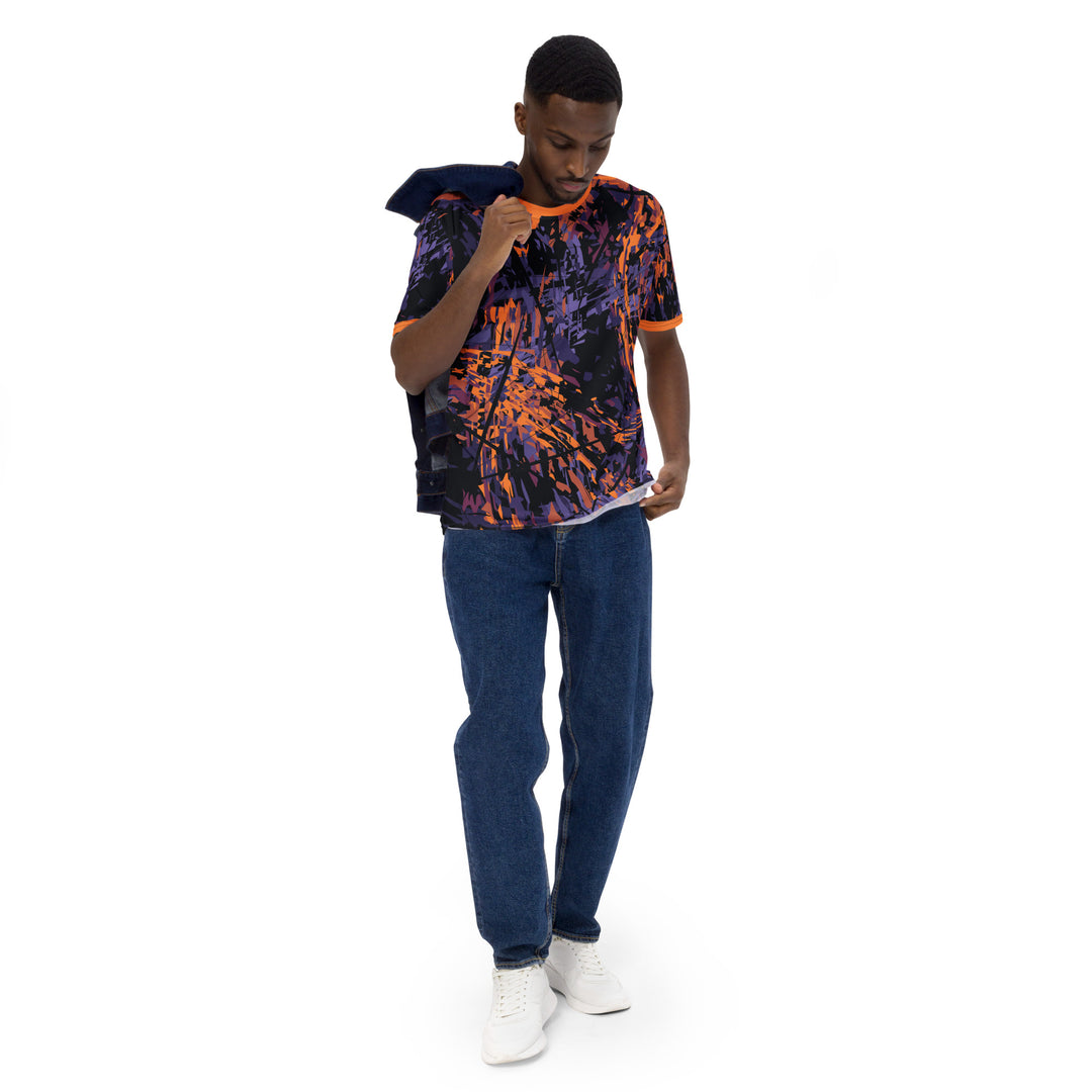 Premium Men's Jersey - Purple-Orange Fragment