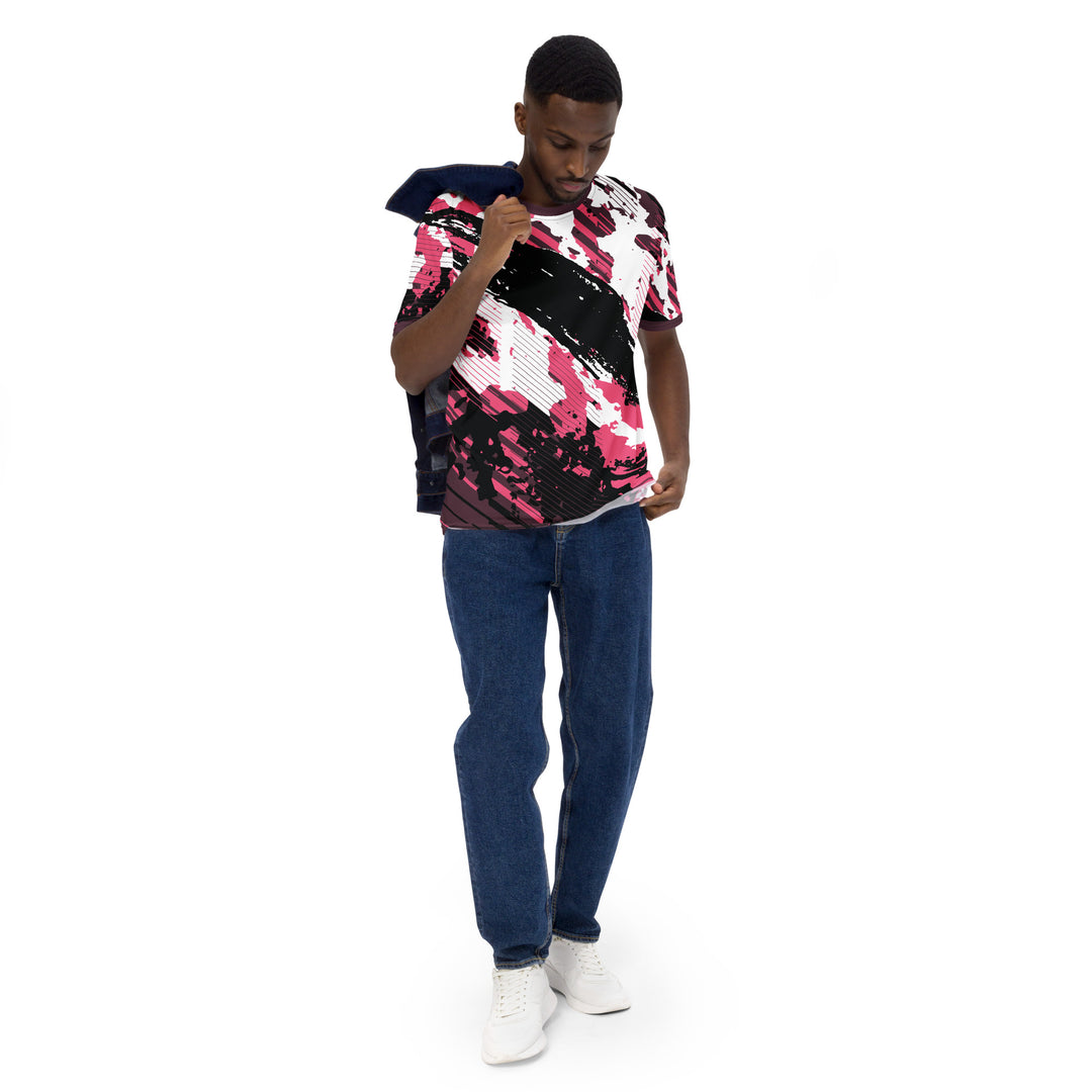 Premium Men's Jersey - Black-Pink Beat