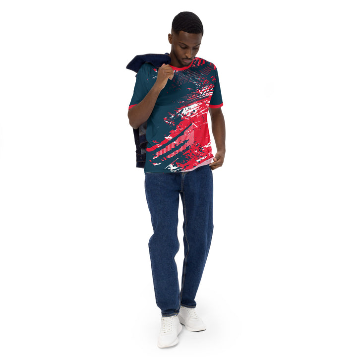 Premium Men's Jersey - Blue-Red Duel