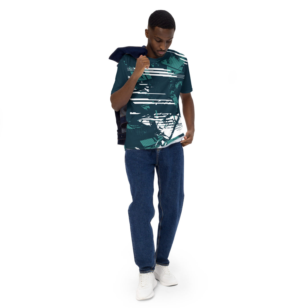 Premium Men's Jersey - Green-White Aware