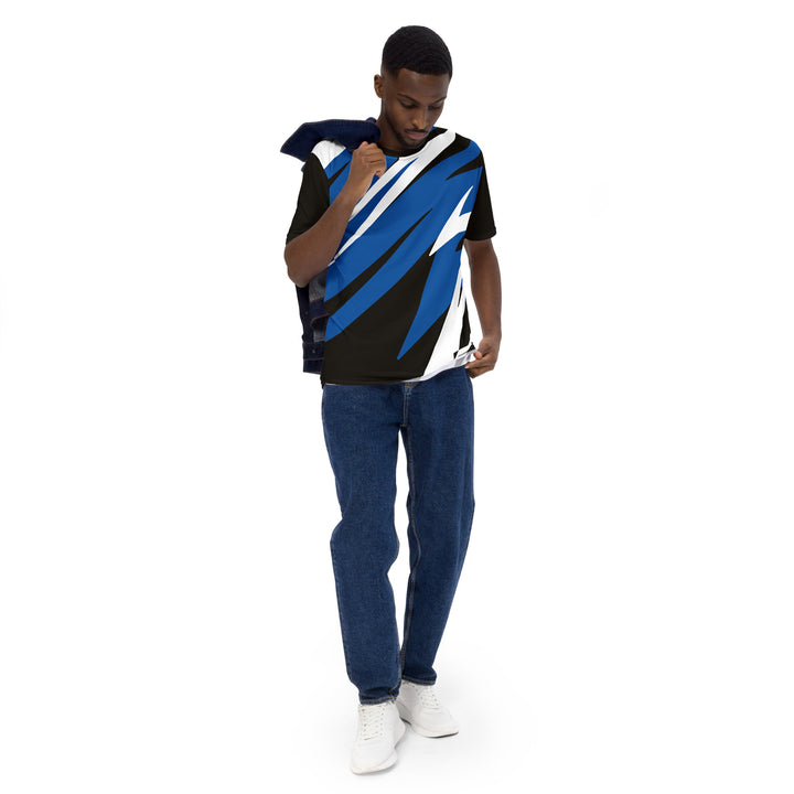 Premium Men's Jersey - Black-Blue Fast