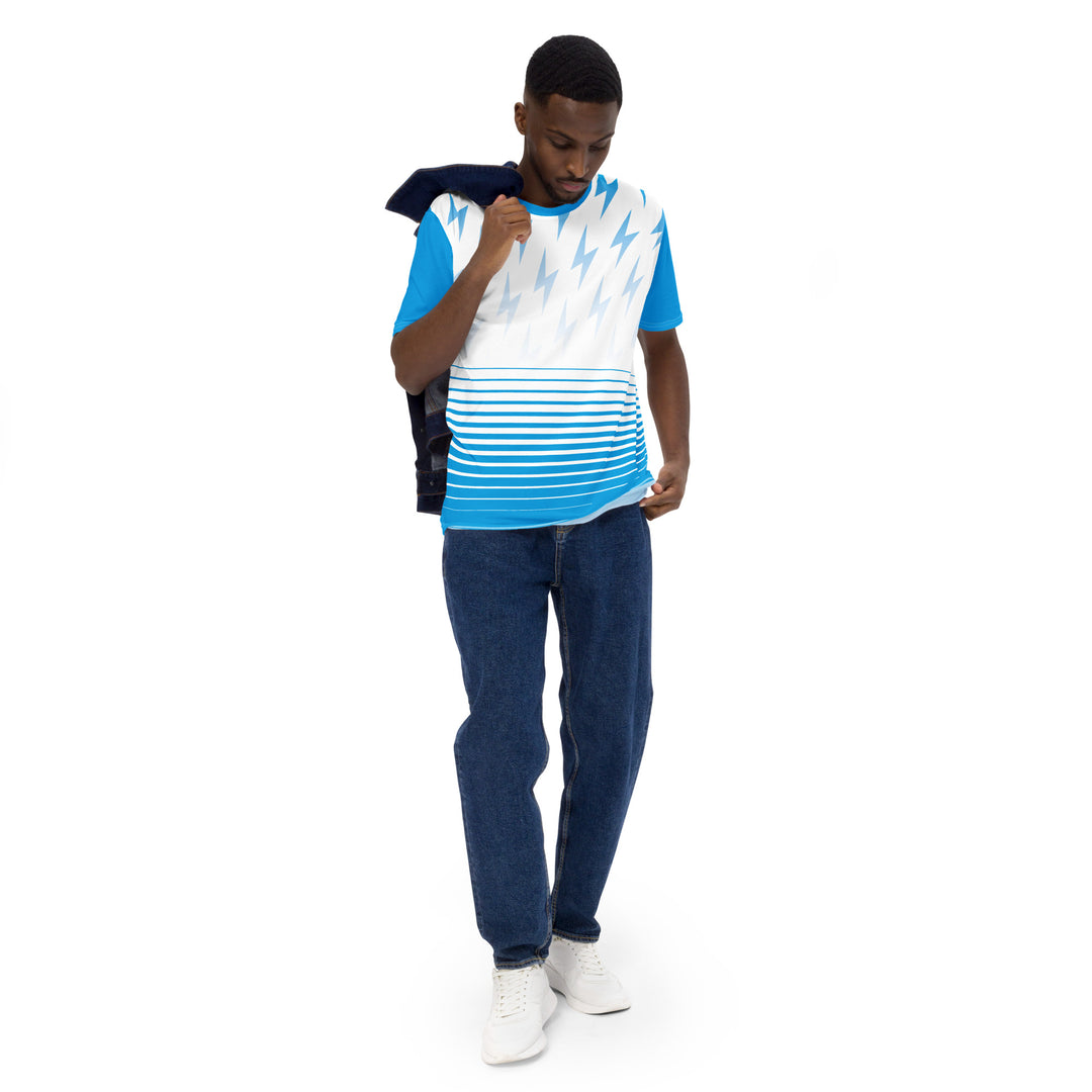 Premium Men's Jersey - Blue-White Bolt