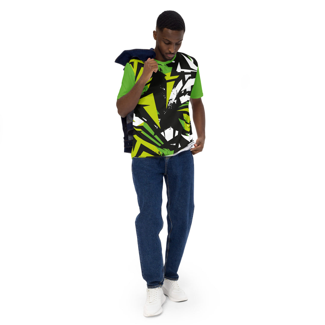 Premium Men's Jersey - Black-Green Break