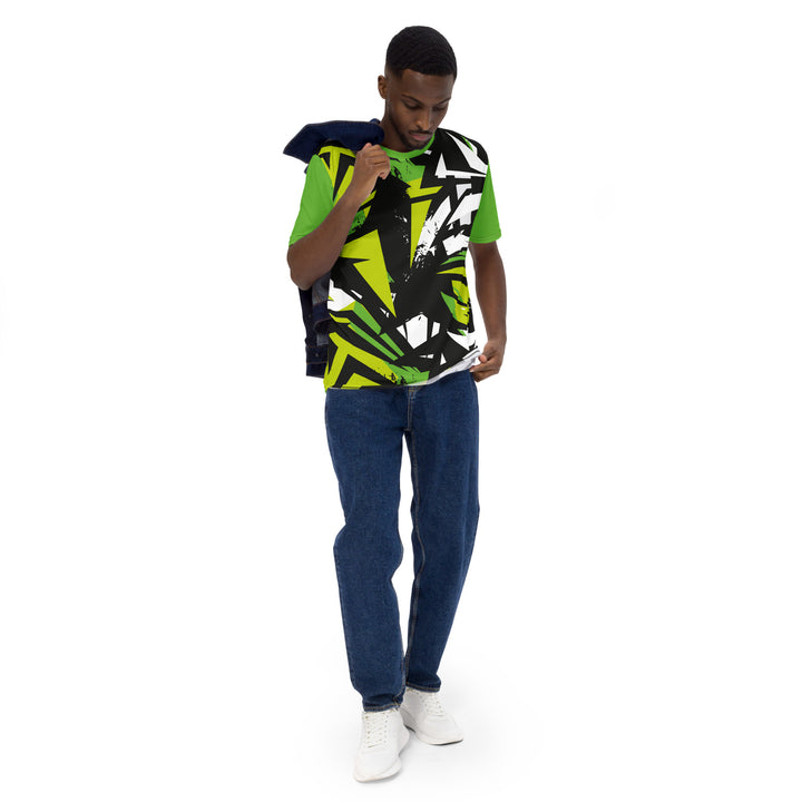 Premium Men's Jersey - Black-Green Break