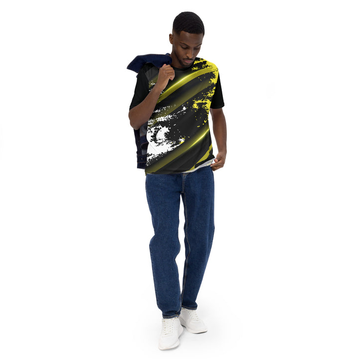 Premium Men's Jersey - Black-Yellow Shine