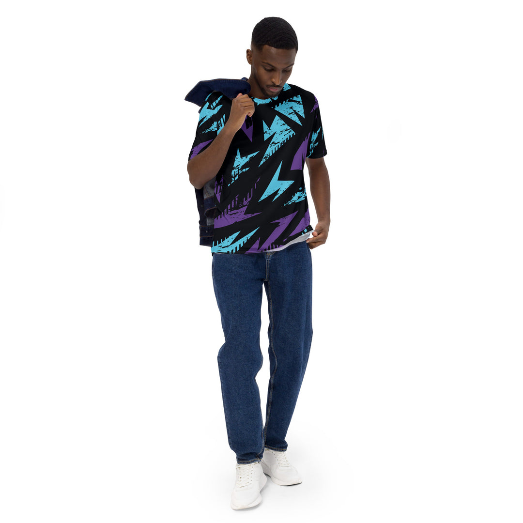 Premium Men's Jersey - Blue-Purple Split