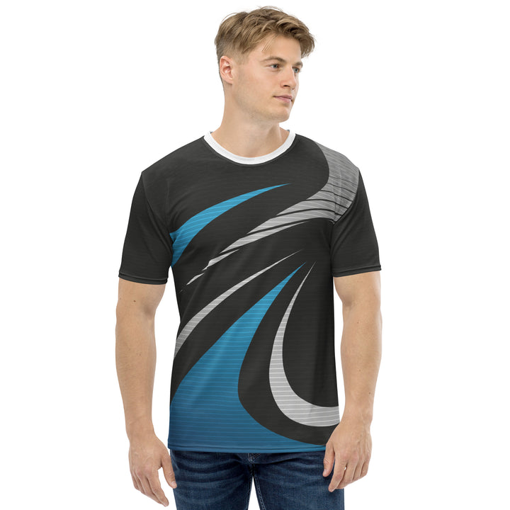 Premium Men's Jersey - Black-Blue Swing