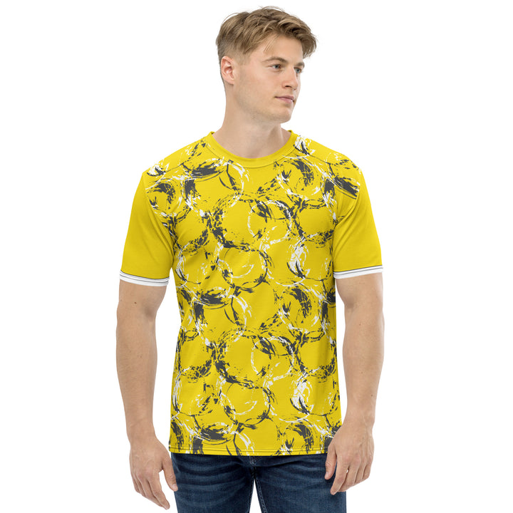 Premium Men's Jersey - Yellow Circles