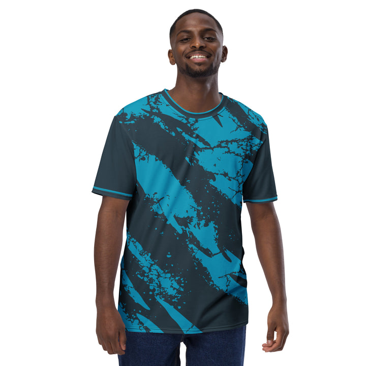 Premium Men's Jersey - Blue Splatter