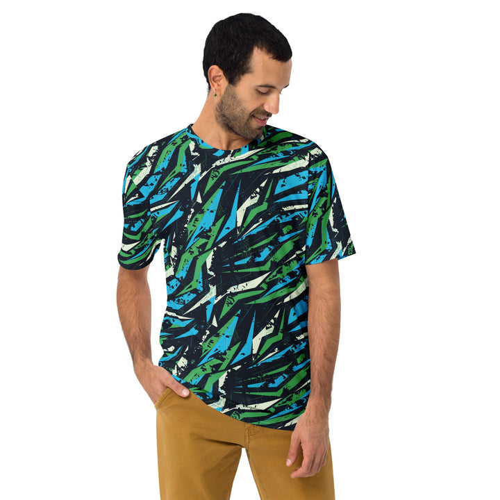 Premium Men's Jersey - Blue-Green Coral