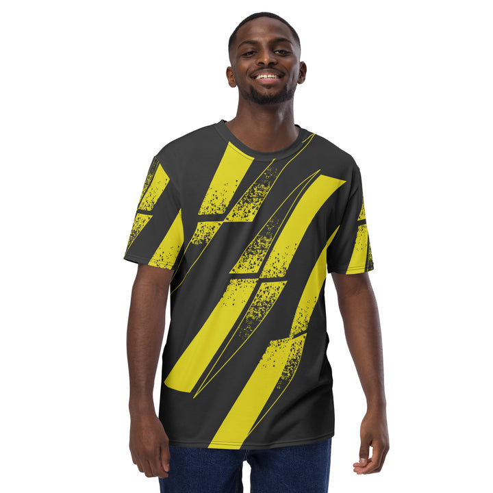 Premium Men's Jersey - Yellow-Black Diamond