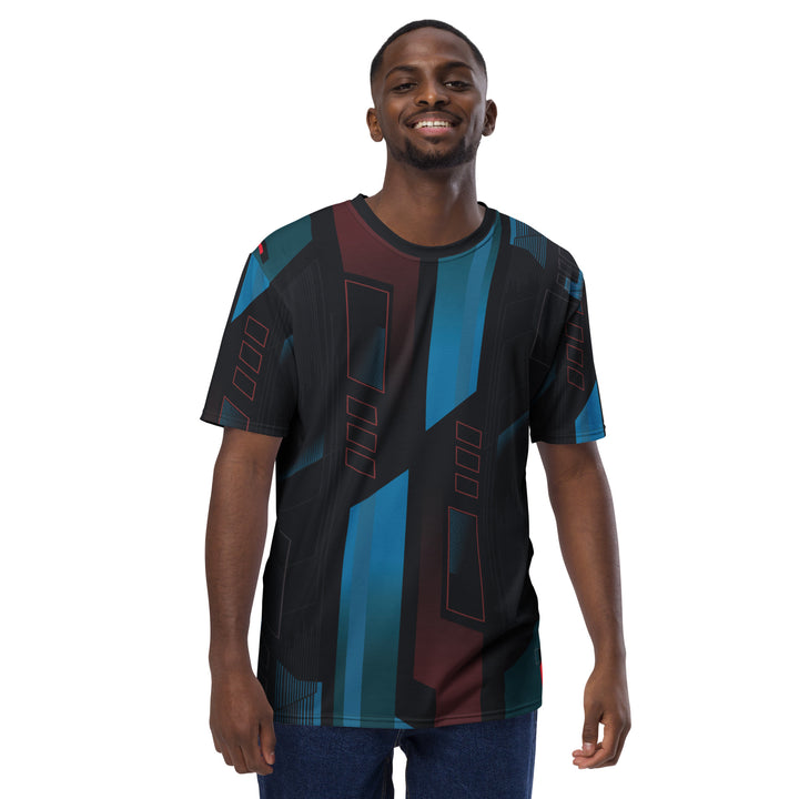 Premium Men's Jersey - Black-Blue Future