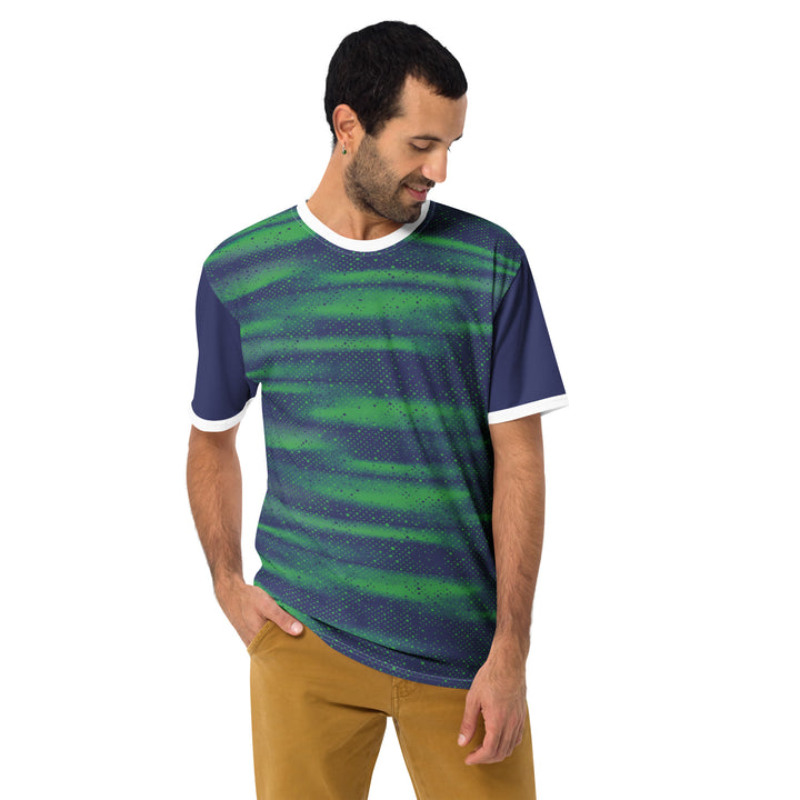 Premium Men's Jersey - Green-Blue Fog