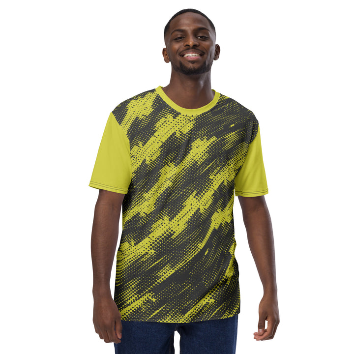 Premium Men's Jersey - Yellow-Grey Newcomer