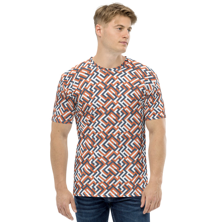 Premium Men's Jersey - Orange Maze