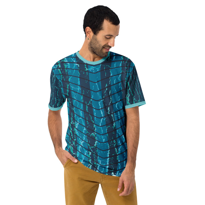 Premium Men's Jersey - Turquoise Flux