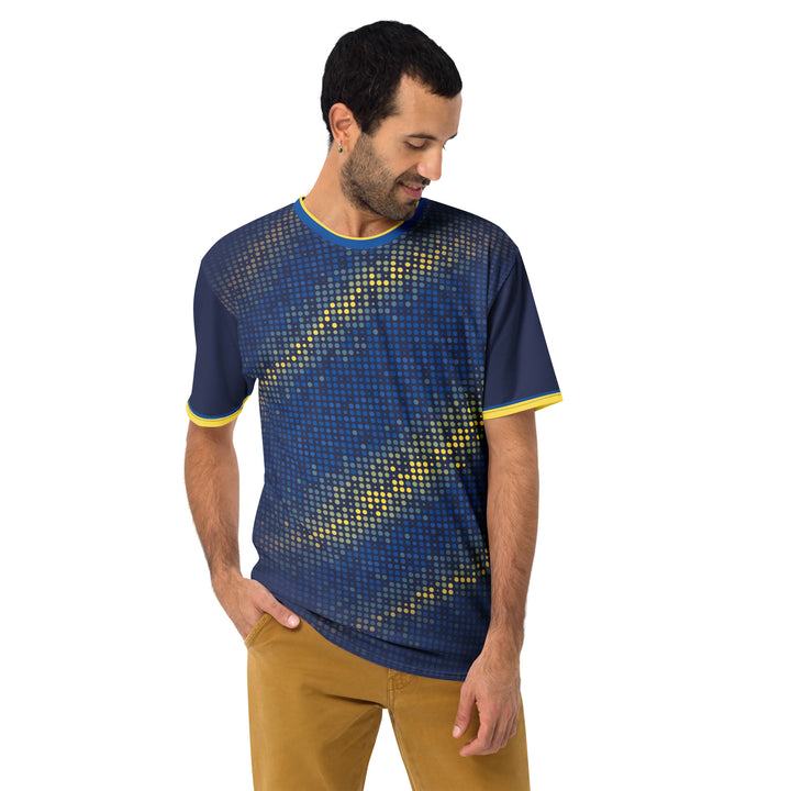 Premium Men's Jersey - Blue-Yellow Points