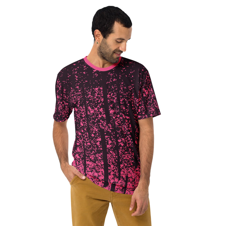 Premium Men's Jersey - Pink-Black Stains