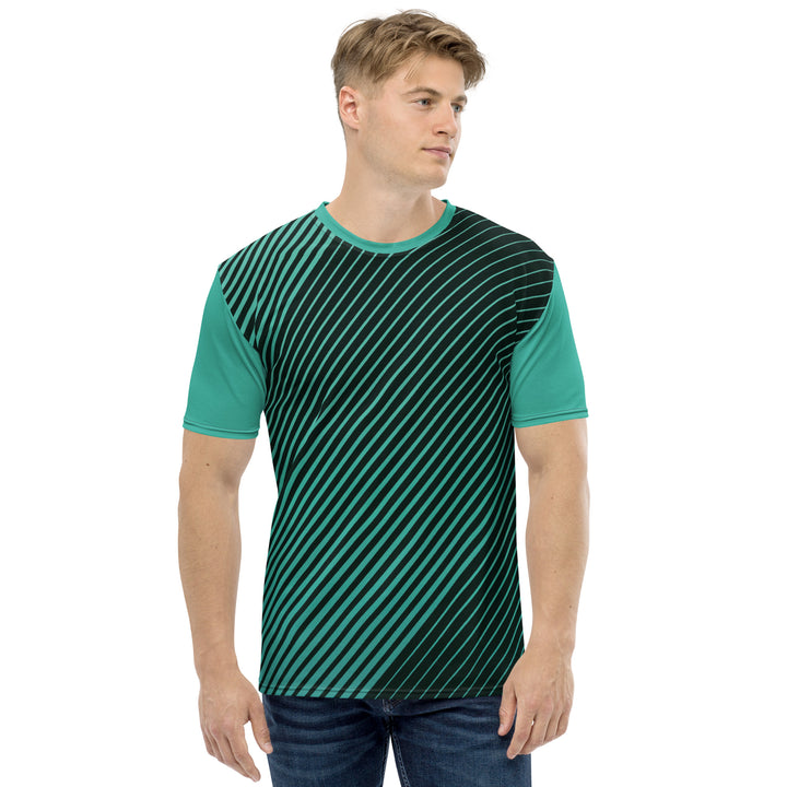 Premium Men's Jersey - Turquoise-Black Wonder