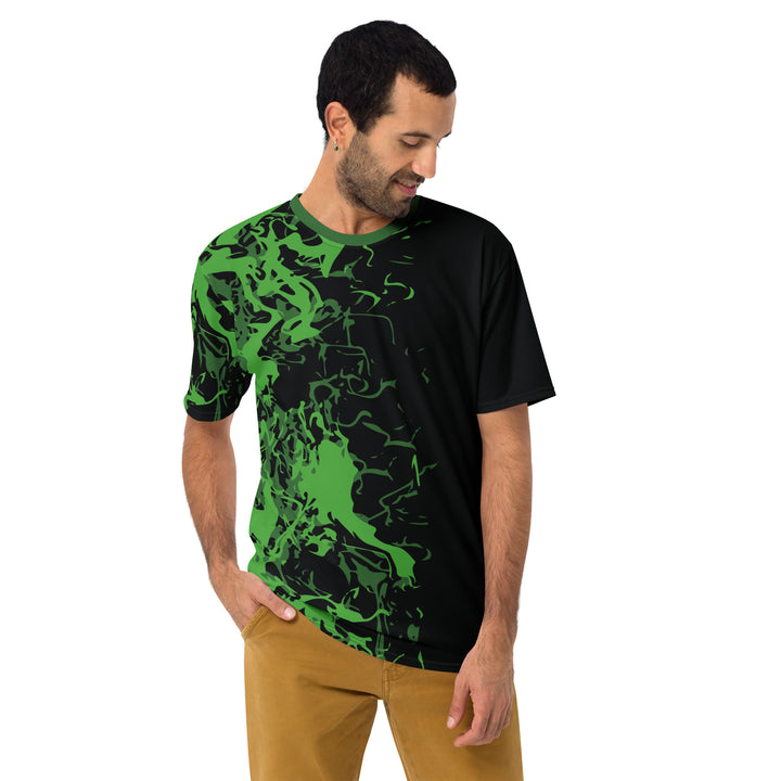 Premium Men's Jersey - Black-Green Might