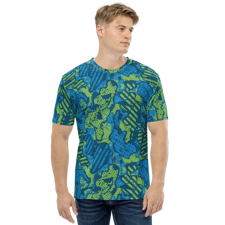 Premium Men's Jersey - Green-Blue Chart