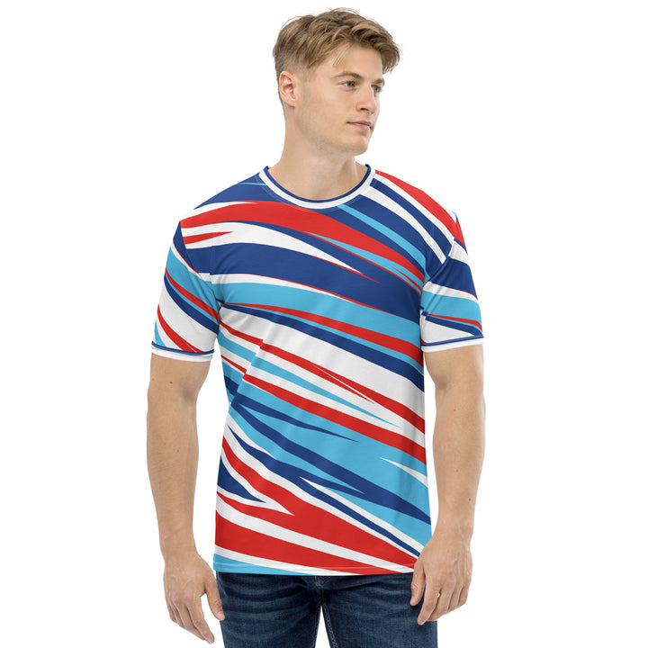 Premium Men's Jersey - Red-Blue Speed