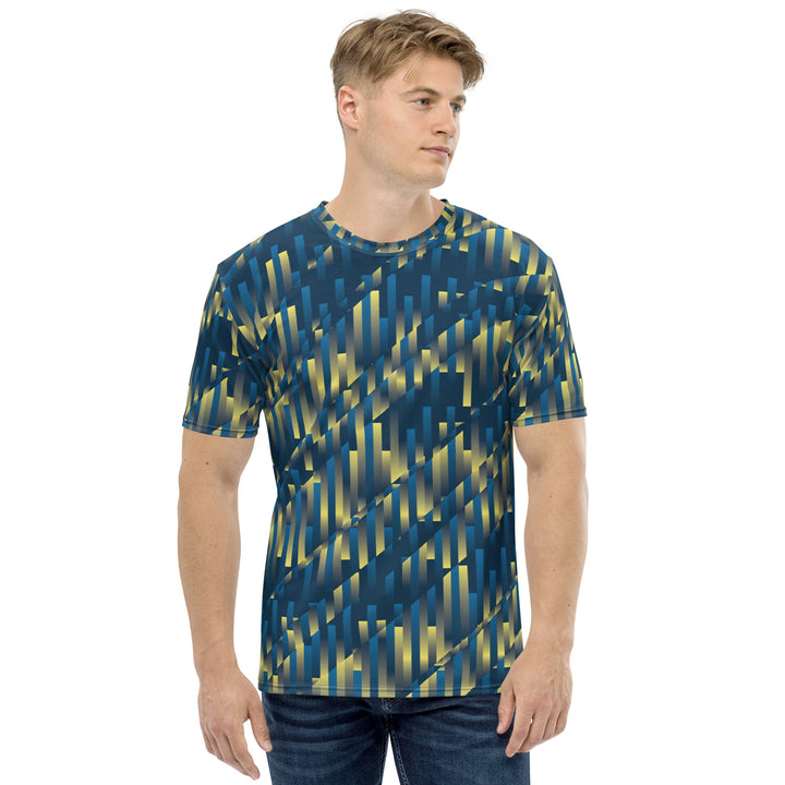 Premium Men's Jersey - Blue-Yellow Rain