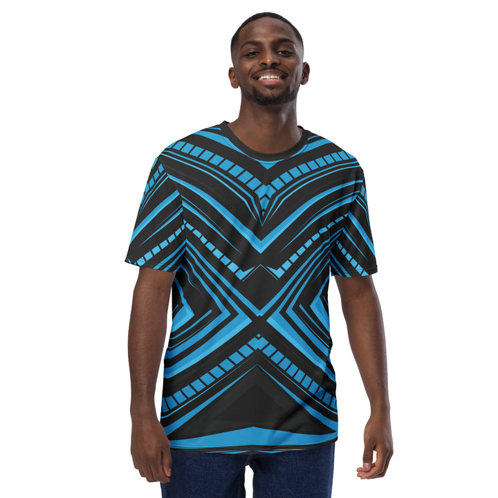 Premium Men's Jersey - Black-Blue Blade