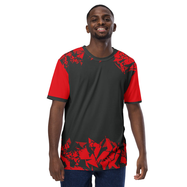 Premium Men's Jersey - Black-Red Fragment