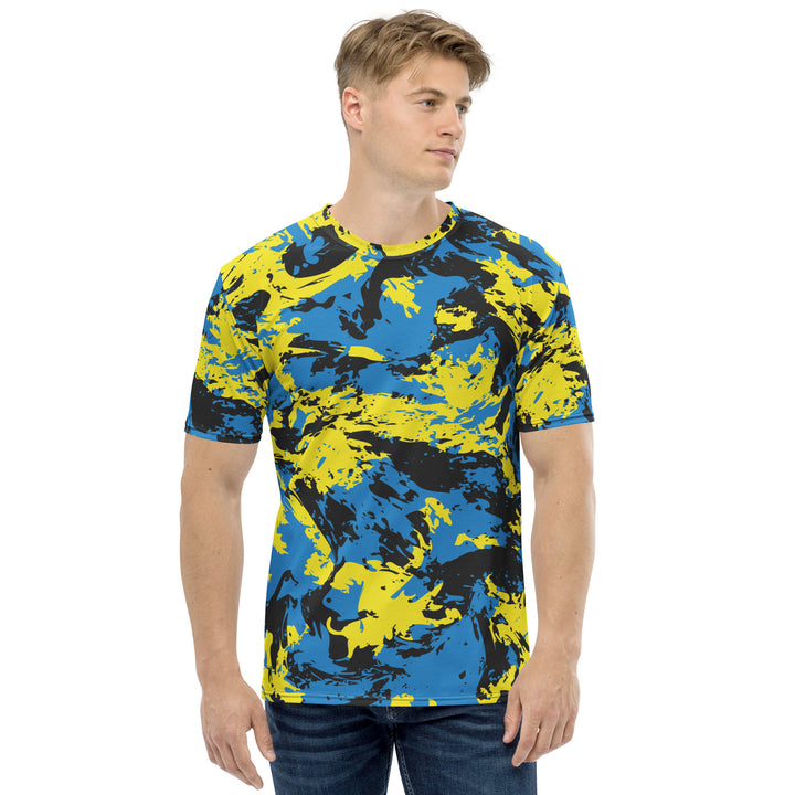 Premium Men's Jersey - Blue-Yellow Distraction