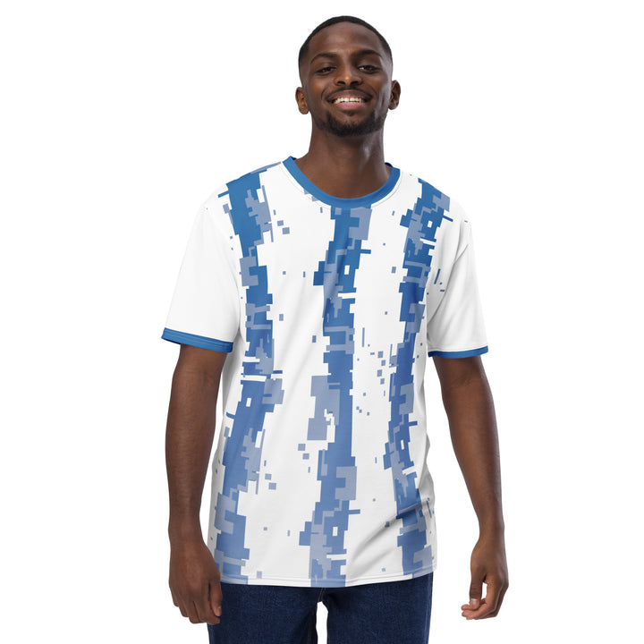 Premium Men's Jersey - White-Blue Virtual