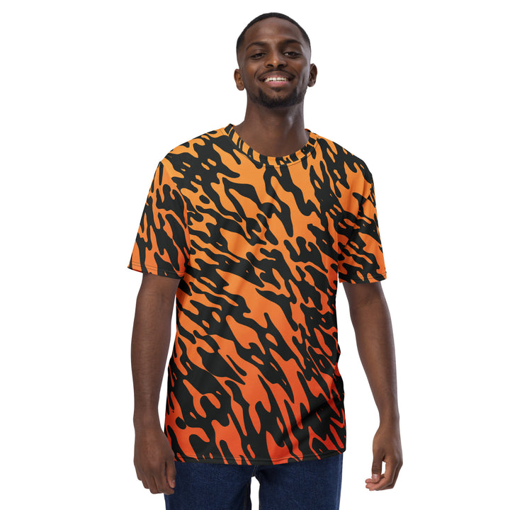 Premium Men's Jersey - Orange-Black Wild