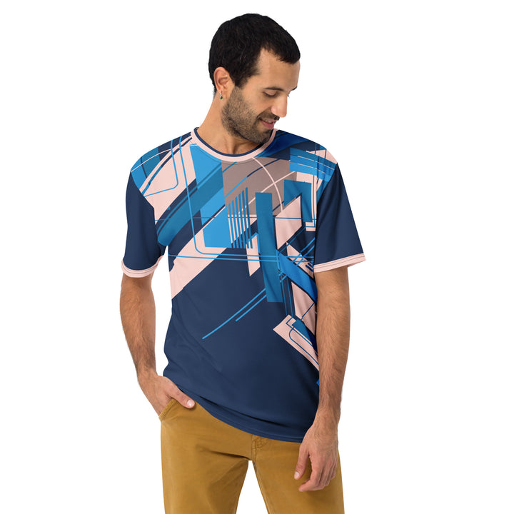 Premium Men's Jersey - Blue-Pink Hover