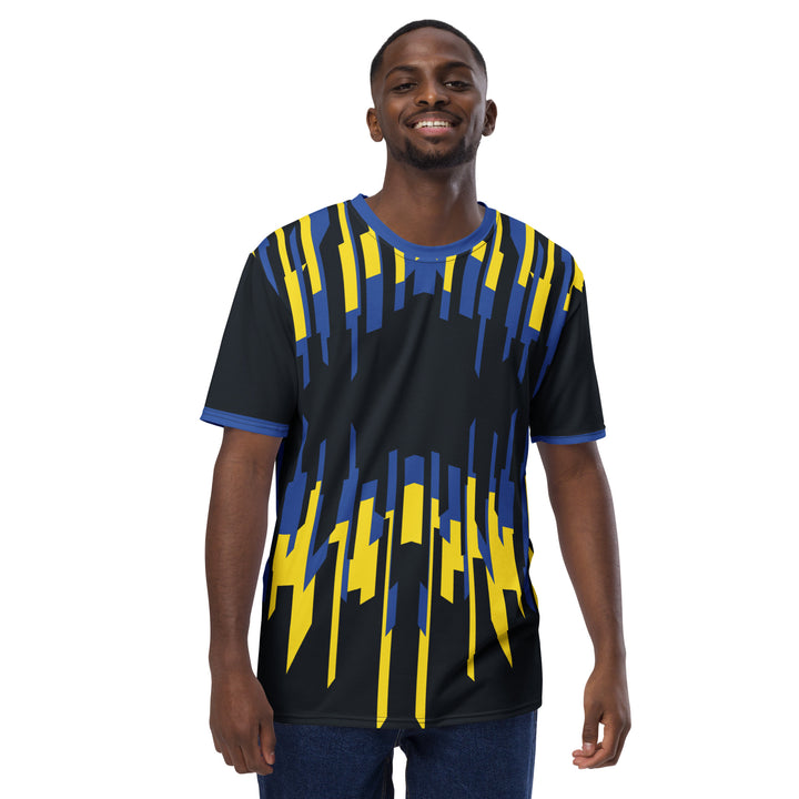 Premium Men's Jersey - Blue-Yellow Bite