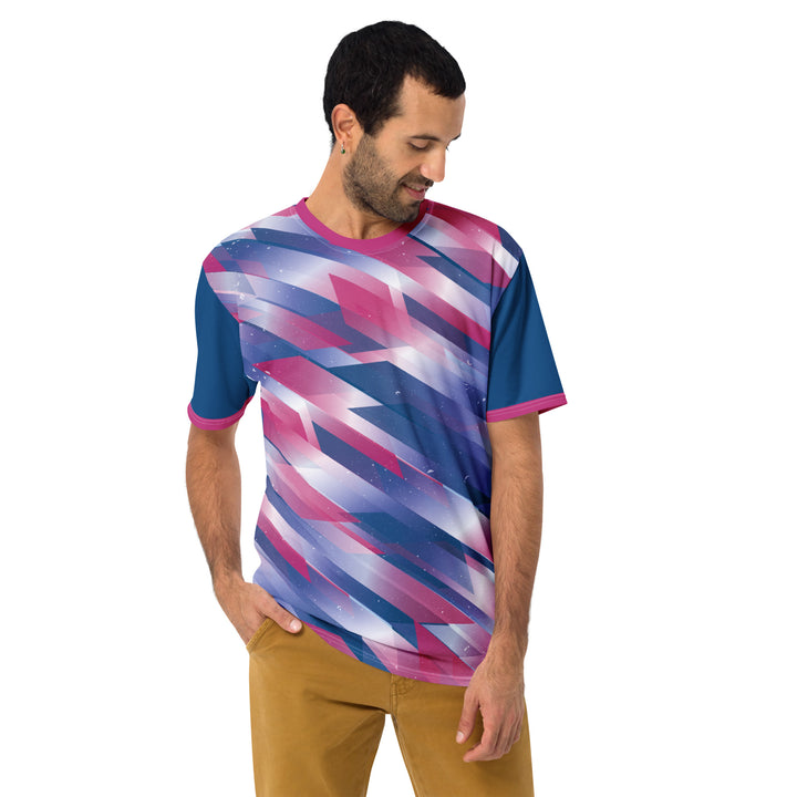 Premium Men's Jersey - Pink-Blue Star