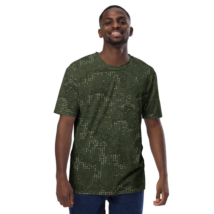 Premium Men's Jersey - Green-Grey Camouflage