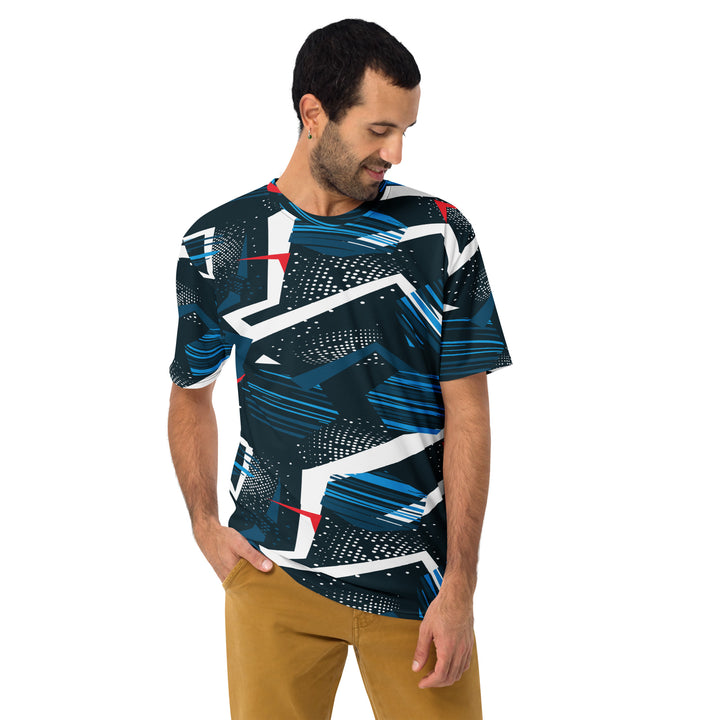 Premium Men's Jersey - Black-Blue Storm