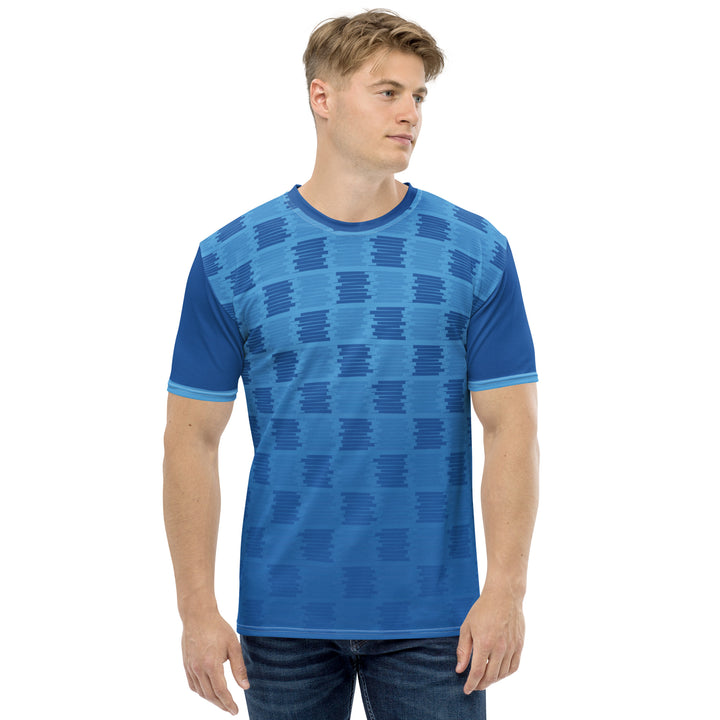 Premium Men's Jersey - Blue Square