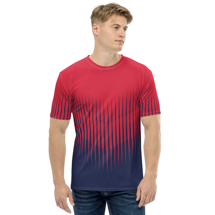 Premium Men's Jersey - Red-Blue Barrier