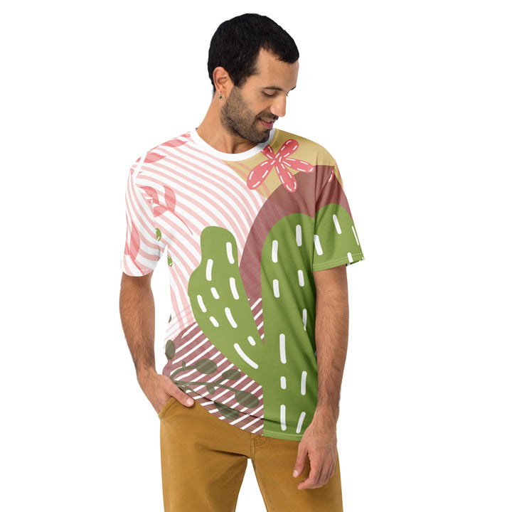 Premium Men's Jersey - Red-Green Cactus