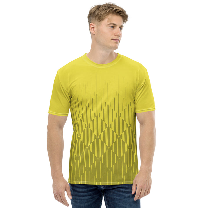 Premium Men's Jersey - Yellow Distortion