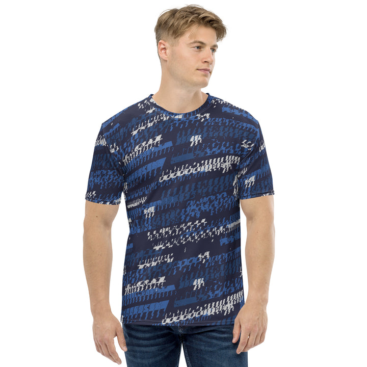 Premium Men's Jersey - Blue-White Repeat