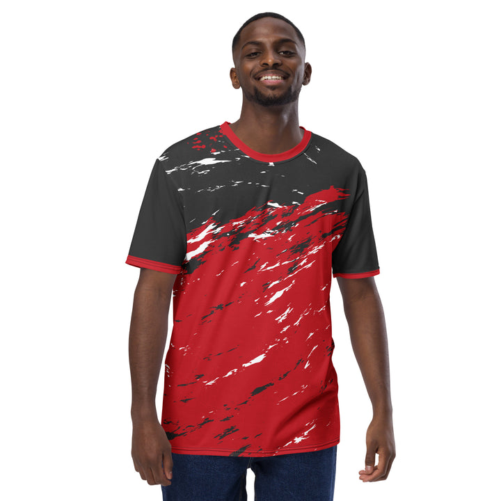 Premium Men's Jersey - Red-Black Fire