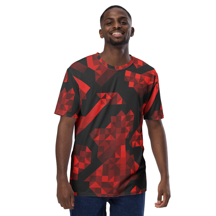 Premium Men's Jersey - Red-Black Diamond