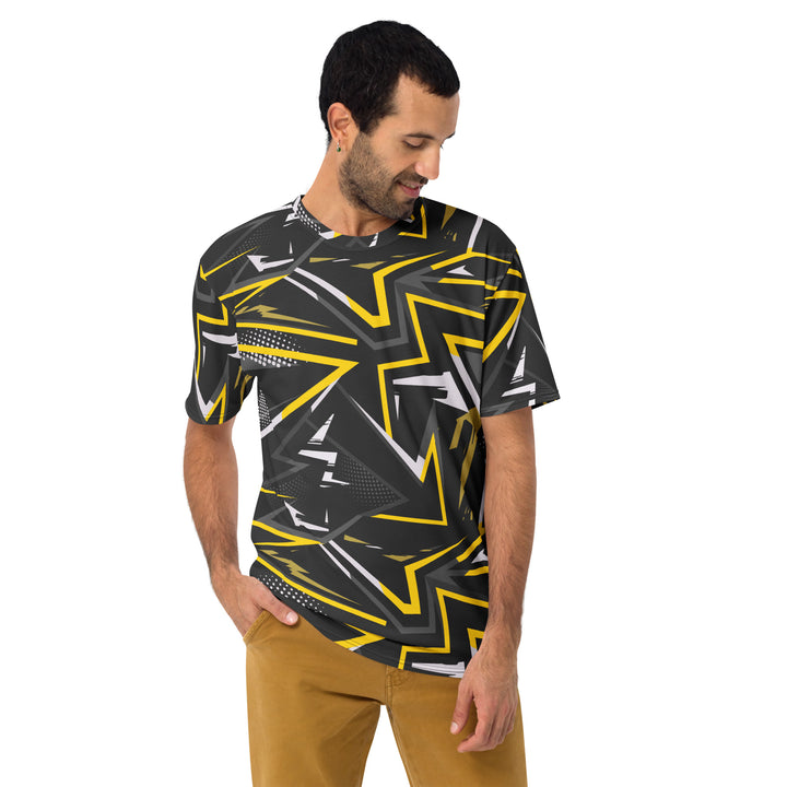 Premium Men's Jersey - Black-Yellow Tension