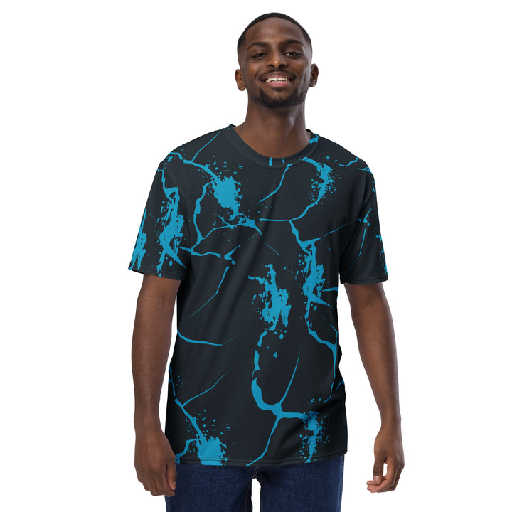 Premium Men's Jersey - Black-Blue Nerve