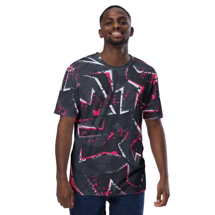 Premium Men's Jersey - Grey-Pink Neon