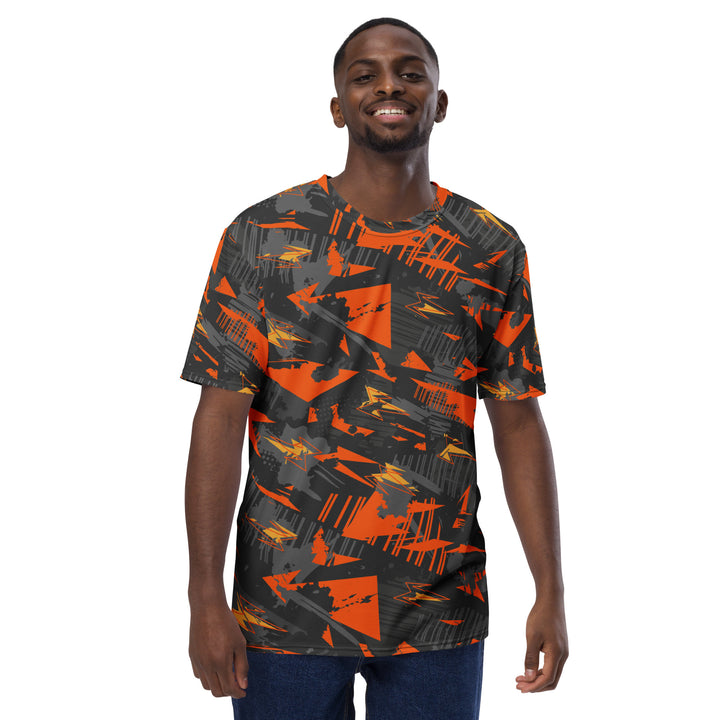 Premium Men's Jersey - Black-Orange Spark